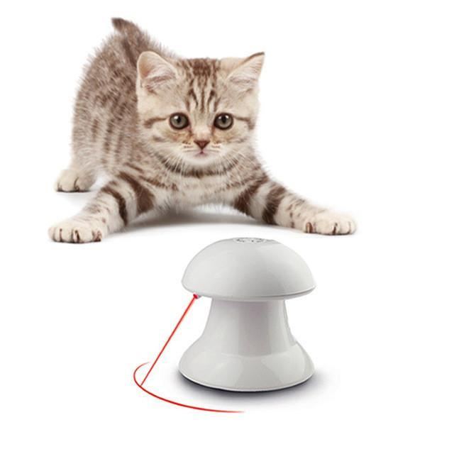 360 Graders Automatisk Interaktiv Hund Og Katt Lys Trening Dart Laser Teaser Leketøy