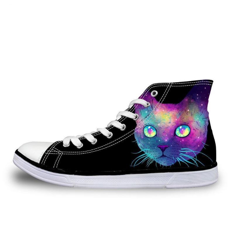 3d Søt Lerret Galakse Katt