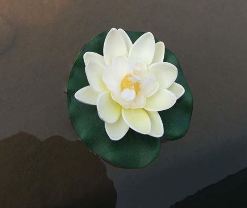 5 Stk Kunstig Lotus Vannlilje Flytende Blomst