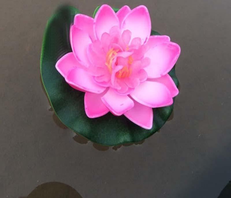 5 Stk Kunstig Lotus Vannlilje Flytende Blomst