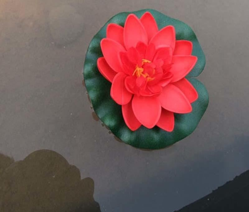 5 Stk Kunstig Lotus Vannlilje Flytende Blomst