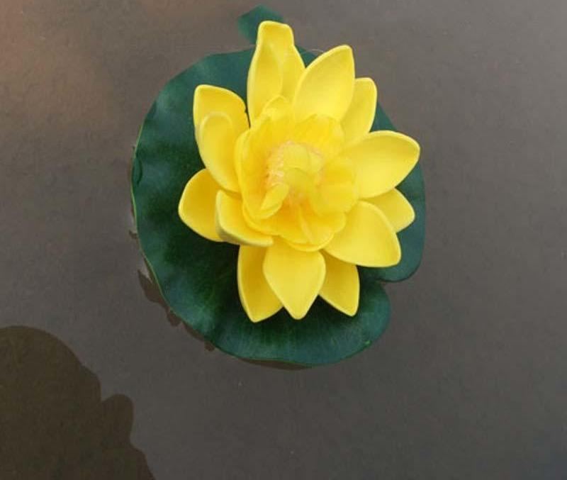 5 Stk Kunstig Lotus Vannlilje Flytende Blomst