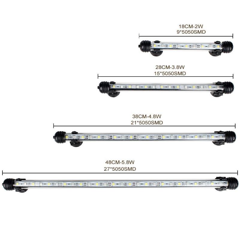 Akvariefisk Tank Ledet Akvatisk Lampe Med Fjernkontroll