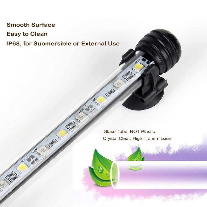Akvariefisk Tank Ledet Akvatisk Lampe Med Fjernkontroll