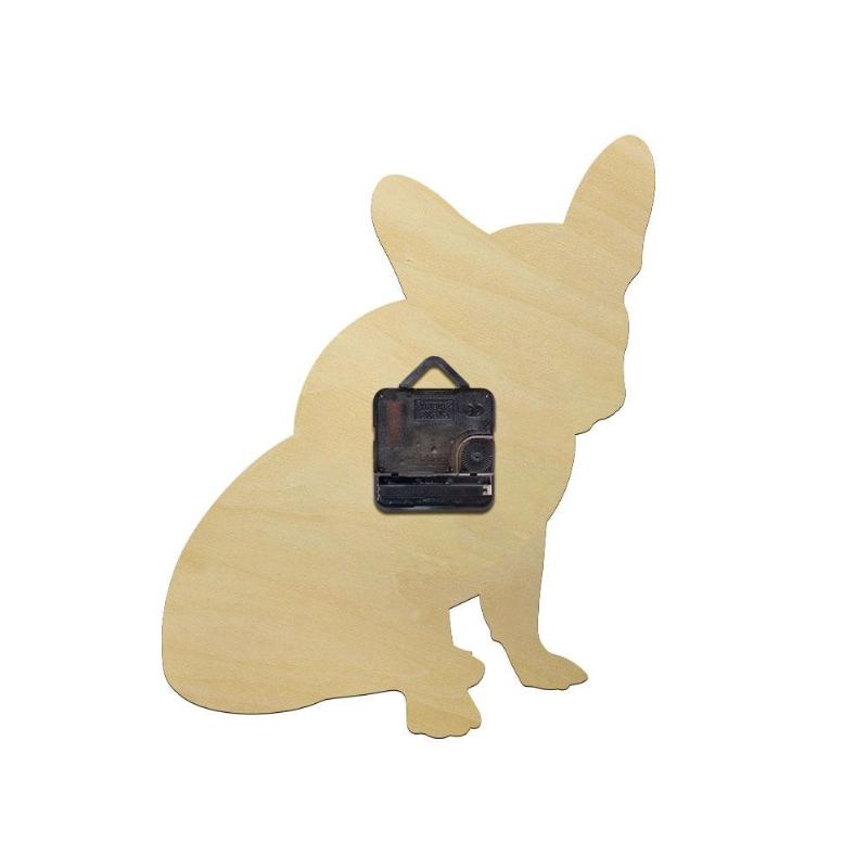 Fransk Bulldog 3d Veggklokke