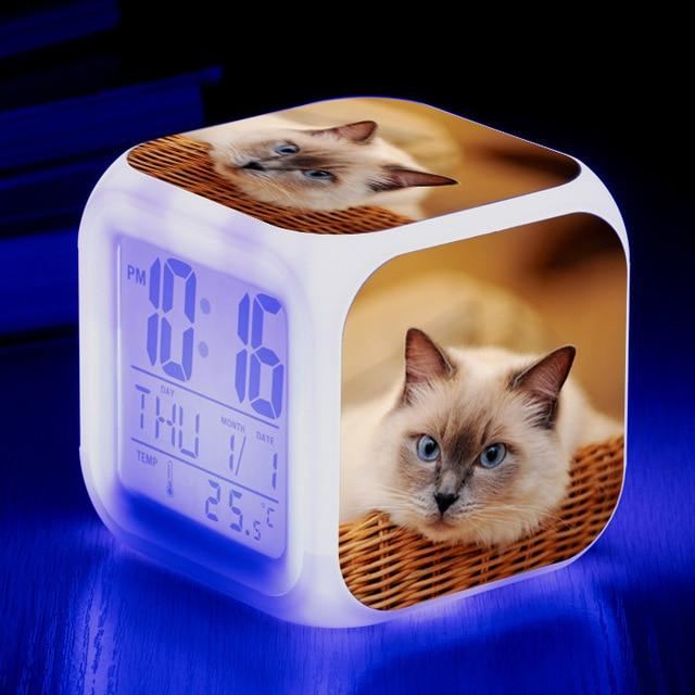 Katt Digital Vekkerklokke