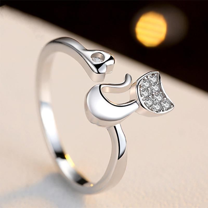 Kattørens Rhinestones Ring