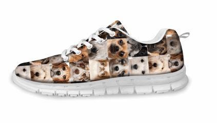 Søt Katt / Hundetrykk Uformelle Flate Joggesko
