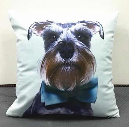 Søtt Putetrekk For Schnauzer-trykk