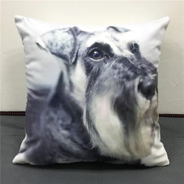 Søtt Putetrekk For Schnauzer-trykk