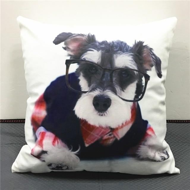 Søtt Putetrekk For Schnauzer-trykk
