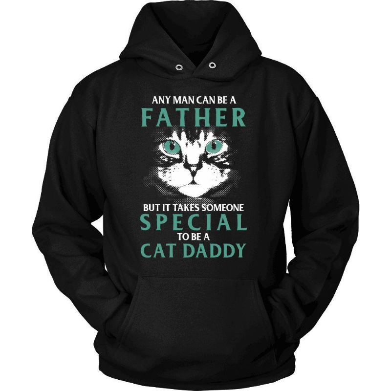 Unikt Design Katt Daddy Hoodies